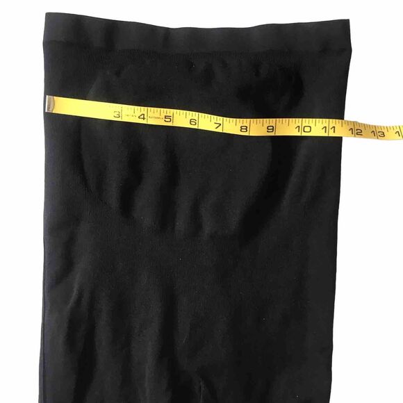 SPANX Maternity Leggings SZ M Black High Waist Panel Bump Pregnancy Stretch 23” - Picture 6 of 8